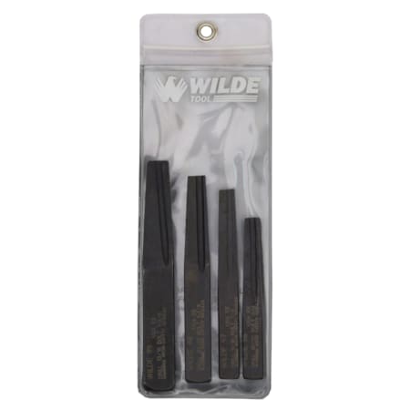 Wilde 4-PIECE SCREW EXTRACTOR SET-VINYL POUCH 89/VP